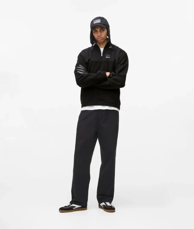 Felpa in pile con mezza zip Felpa in pile con mezza zip