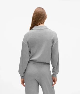 Felpa lounge con zip iconica