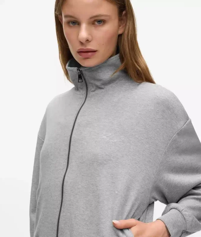 Felpa lounge con zip iconica