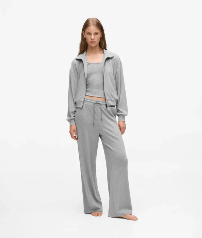 Felpa lounge con zip iconica