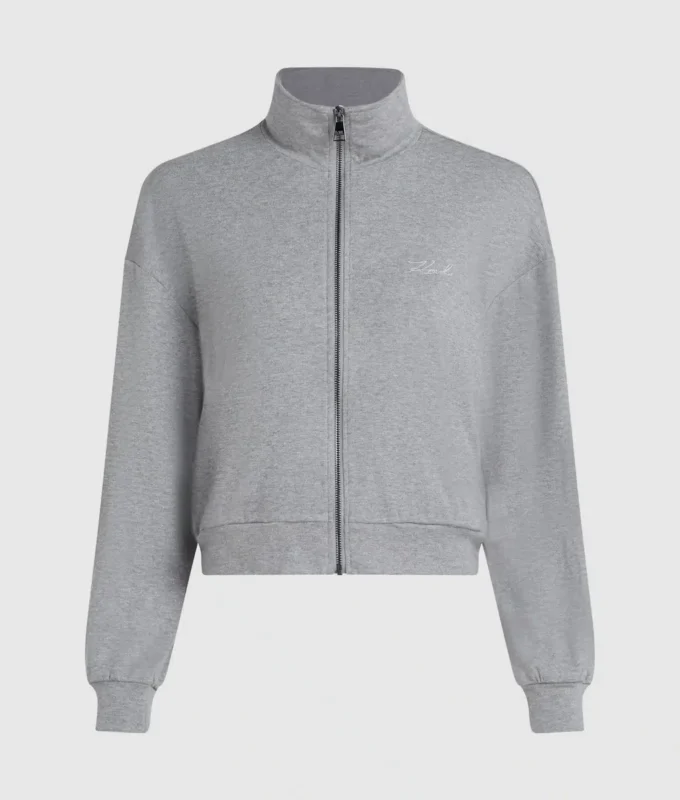 Felpa lounge con zip iconica