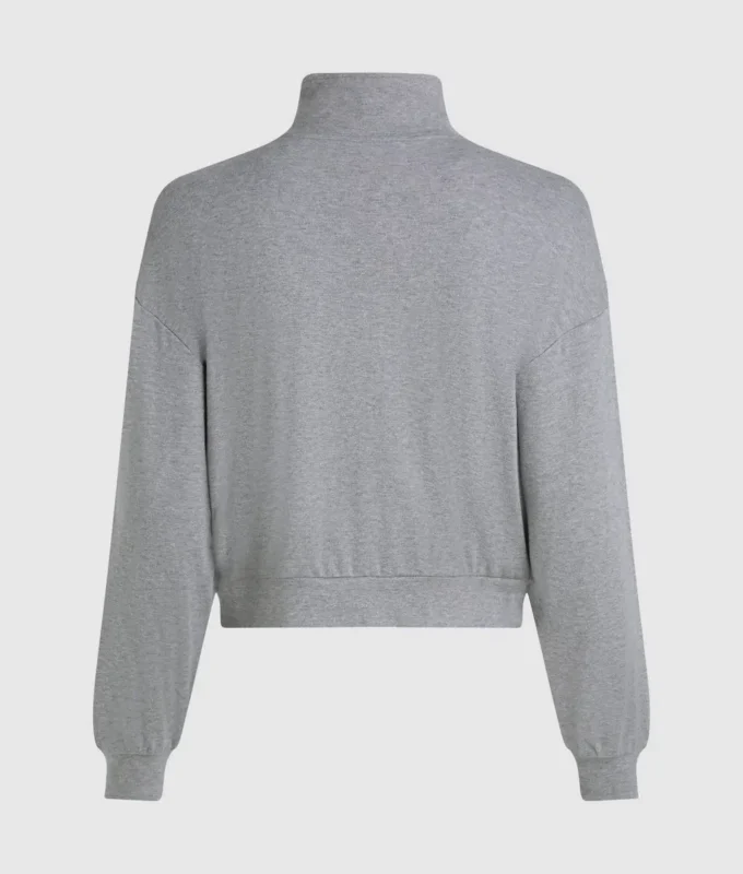 Felpa lounge con zip iconica