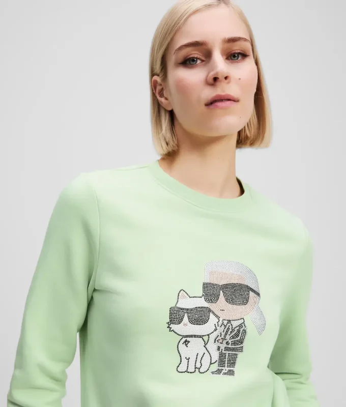 FELPA RHINESTONE IKON KARL & CHOUPETTE FELPA RHINESTONE IKON KARL & CHOUPETTE
