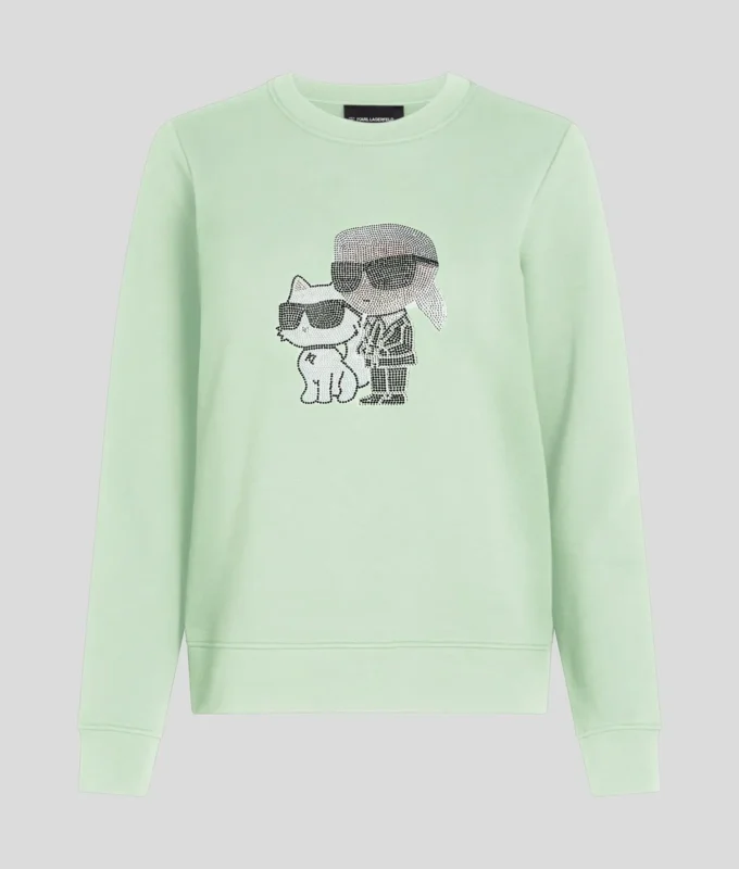 FELPA RHINESTONE IKON KARL & CHOUPETTE FELPA RHINESTONE IKON KARL & CHOUPETTE