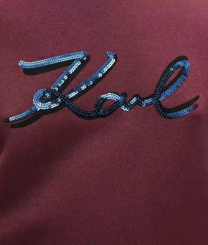 Felpa Signature con paillettes Felpa Signature con paillettes