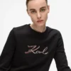Felpa Signature con paillettes Felpa Signature con paillettes