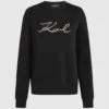 Felpa Signature con paillettes Felpa Signature con paillettes