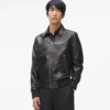 Giacca blouson in pelle