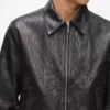 Giacca blouson in pelle
