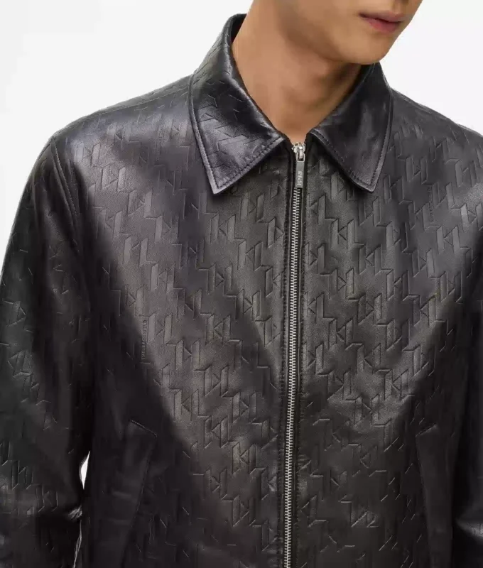 Giacca blouson in pelle