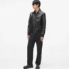 Giacca blouson in pelle