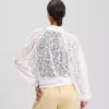 GIACCA BOMBER CON RICAMI ORCHIDEA GIACCA BOMBER CON RICAMI ORCHIDEA