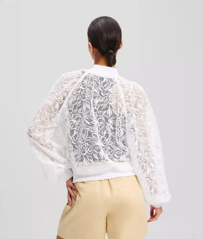 GIACCA BOMBER CON RICAMI ORCHIDEA GIACCA BOMBER CON RICAMI ORCHIDEA