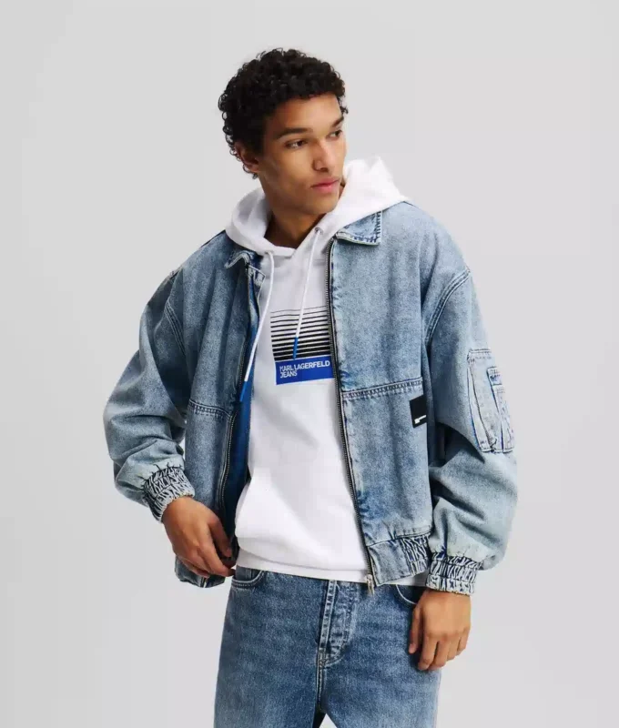 GIACCA BOMBER IN DENIM GIACCA BOMBER IN DENIM