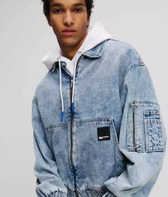 GIACCA BOMBER IN DENIM