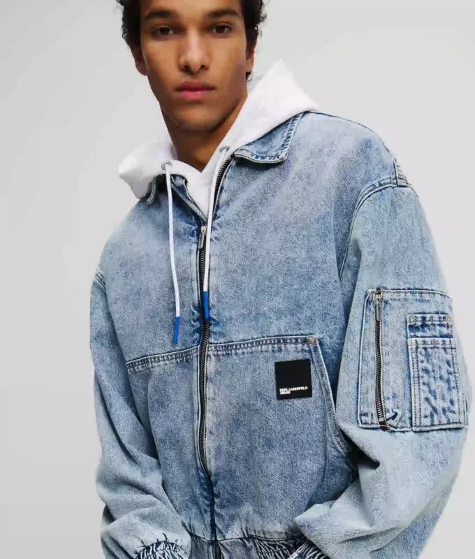 GIACCA BOMBER IN DENIM GIACCA BOMBER IN DENIM