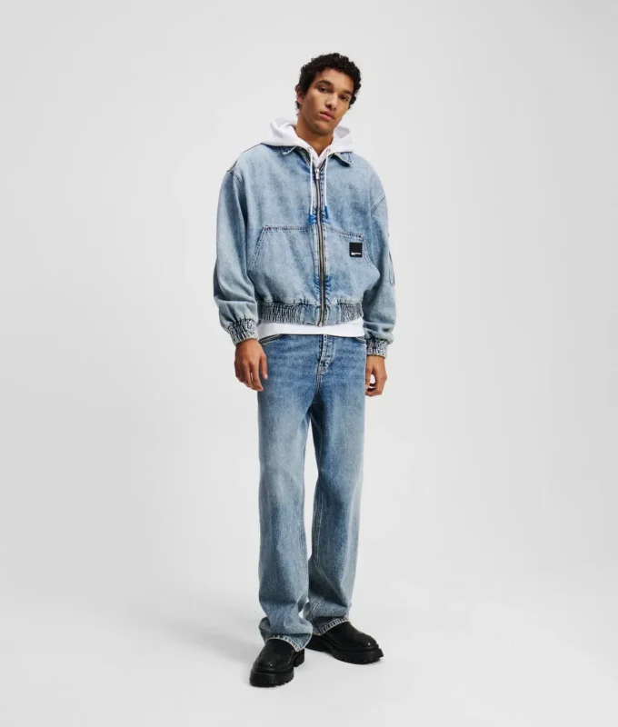 GIACCA BOMBER IN DENIM GIACCA BOMBER IN DENIM