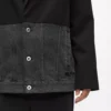 Giacca con pannello in denim