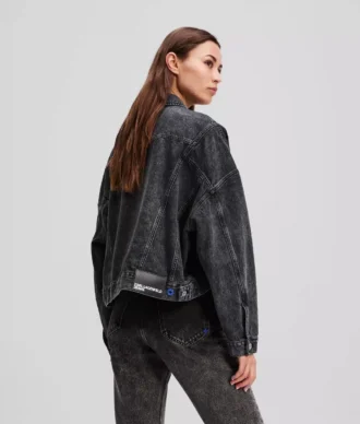 GIACCA DIAMIN IN DENIM CROPPATA OVERSIZE GIACCA DIAMIN IN DENIM CROPPATA OVERSIZE