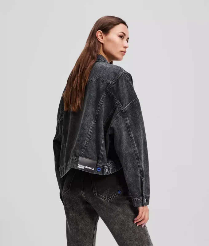 GIACCA DIAMIN IN DENIM CROPPATA OVERSIZE GIACCA DIAMIN IN DENIM CROPPATA OVERSIZE