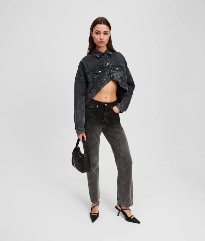 GIACCA DIAMIN IN DENIM CROPPATA OVERSIZE GIACCA DIAMIN IN DENIM CROPPATA OVERSIZE
