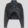 GIACCA DIAMIN IN DENIM CROPPATA OVERSIZE GIACCA DIAMIN IN DENIM CROPPATA OVERSIZE