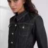 GIACCA IN DENIM CON CUCITURE A CONTRASTO GIACCA IN DENIM CON CUCITURE A CONTRASTO