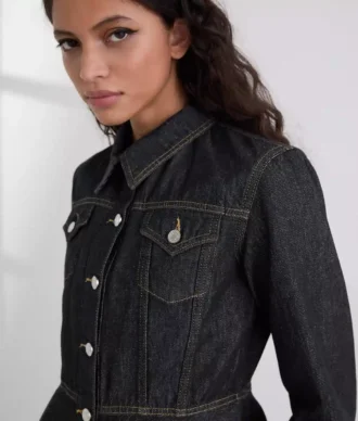 GIACCA IN DENIM CON CUCITURE A CONTRASTO GIACCA IN DENIM CON CUCITURE A CONTRASTO