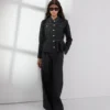 GIACCA IN DENIM CON CUCITURE A CONTRASTO GIACCA IN DENIM CON CUCITURE A CONTRASTO