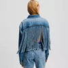 GIACCA IN DENIM CON FRANGE RELAXED
