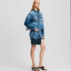 GIACCA IN DENIM CON FRANGE RELAXED