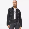 Giacca in denim con lacci