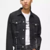 Giacca in denim con lacci