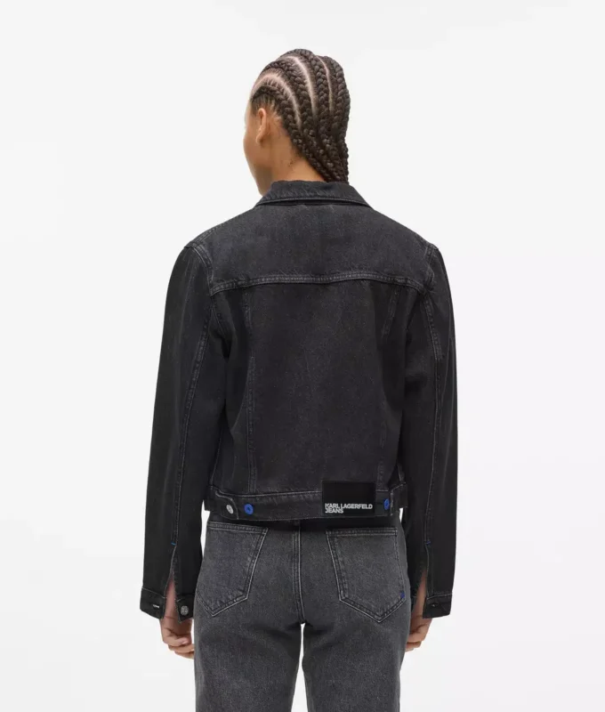Giacca in denim con lacci