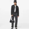 Giacca in denim con lacci