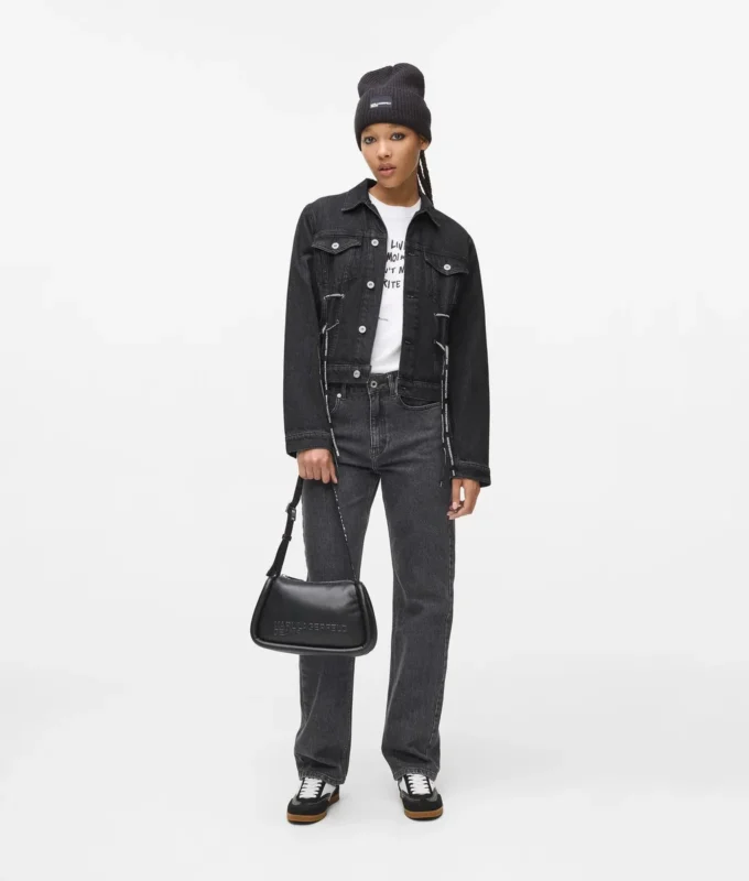 Giacca in denim con lacci