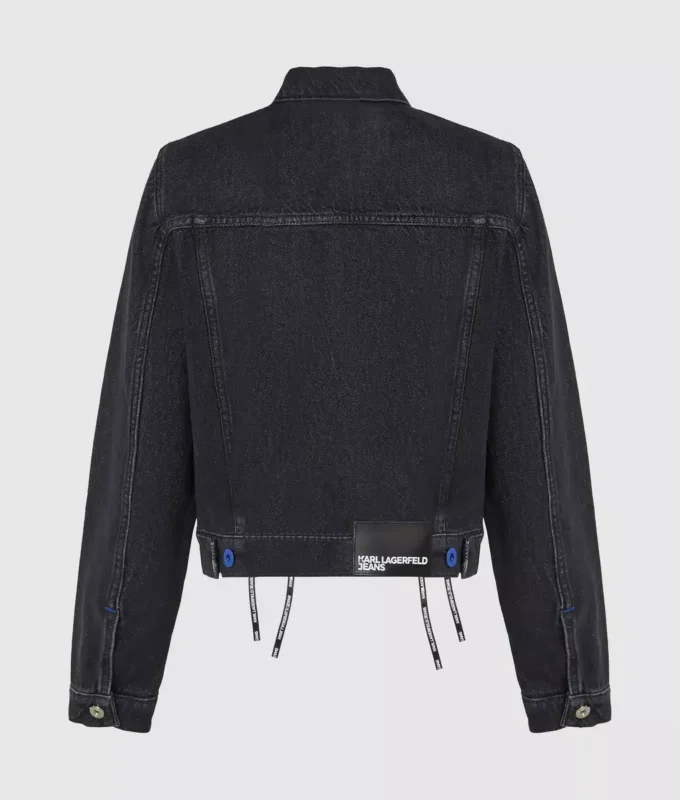 Giacca in denim con lacci