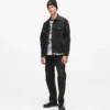 Giacca in denim con monogramma all-over Giacca in denim con monogramma all-over