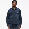 Giacca in denim con motivo Monogram all-over