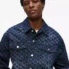 Giacca in denim con motivo Monogram all-over