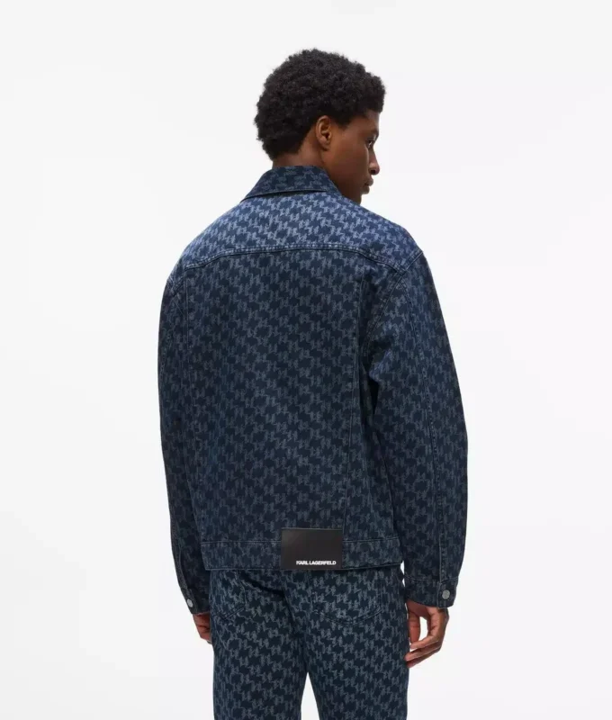 Giacca in denim con motivo Monogram all-over