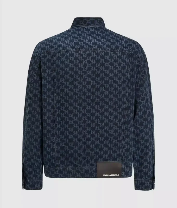 Giacca in denim con motivo Monogram all-over