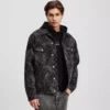GIACCA IN DENIM CON STAMPA ALL-OVER GIACCA IN DENIM CON STAMPA ALL-OVER