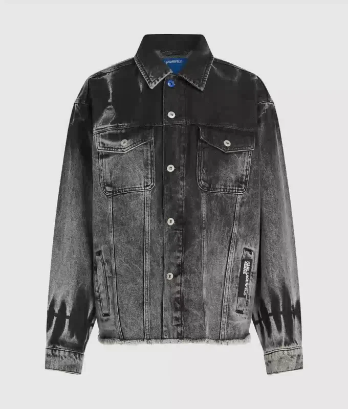 Giacca in denim sbiancato Giacca in denim sbiancato