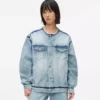 Giacca in denim senza colletto