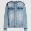 Giacca in denim senza colletto