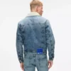 Giacca in denim shearling