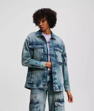 GIACCA IN DENIM UTILITY GIACCA IN DENIM UTILITY