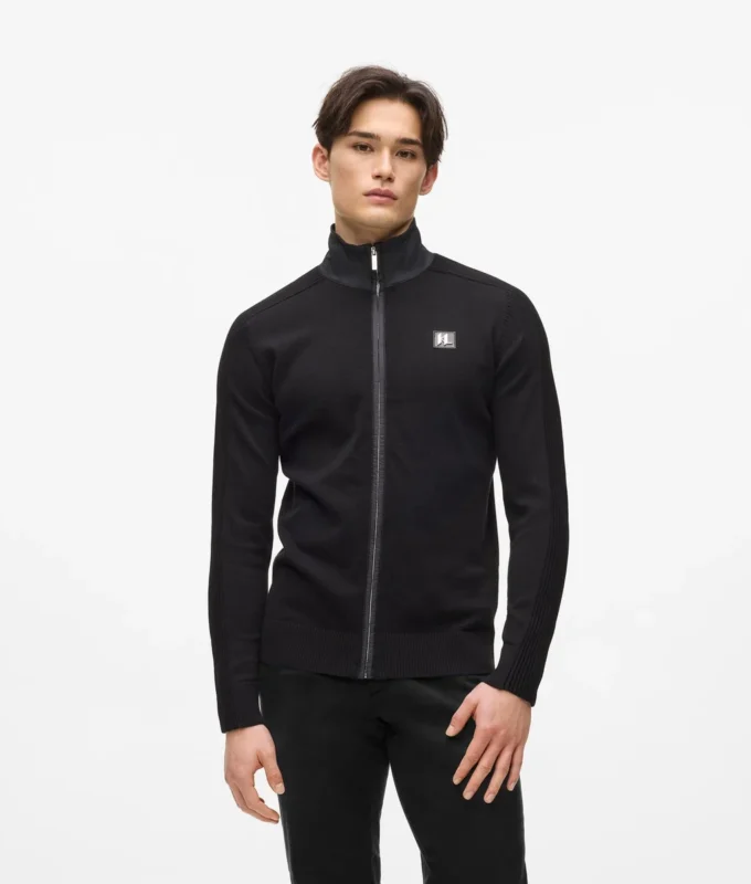 Giacca in maglia con zip Giacca in maglia con zip