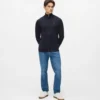 Giacca in maglia con zip Giacca in maglia con zip